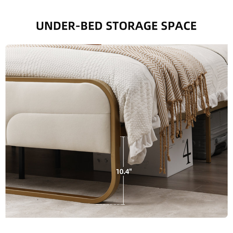 Wayfair upholstered platform bed online